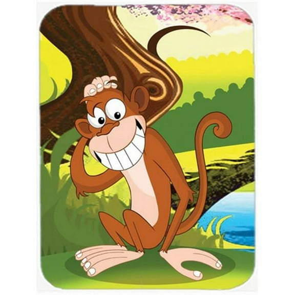 Monkey Under the Tree Mouse Pad, Hot Pad or Trivet
