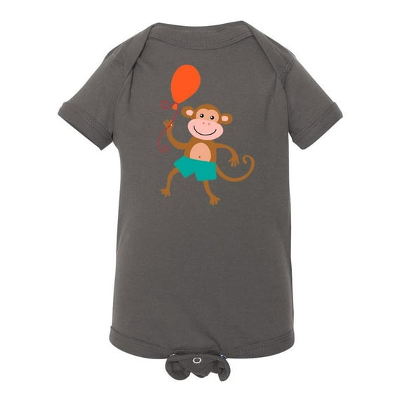 Monkey With A Balloon Bodysuit Infant -Image by Shutterstock, Newborn