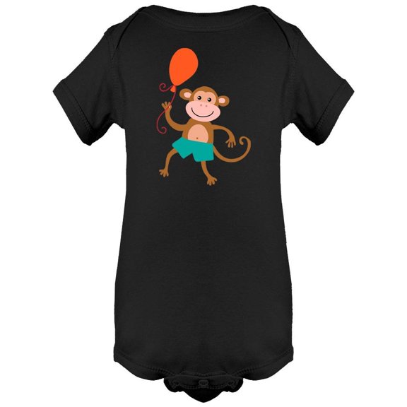 Monkey With A Balloon Bodysuit Infant -Image by Shutterstock,  Newborn