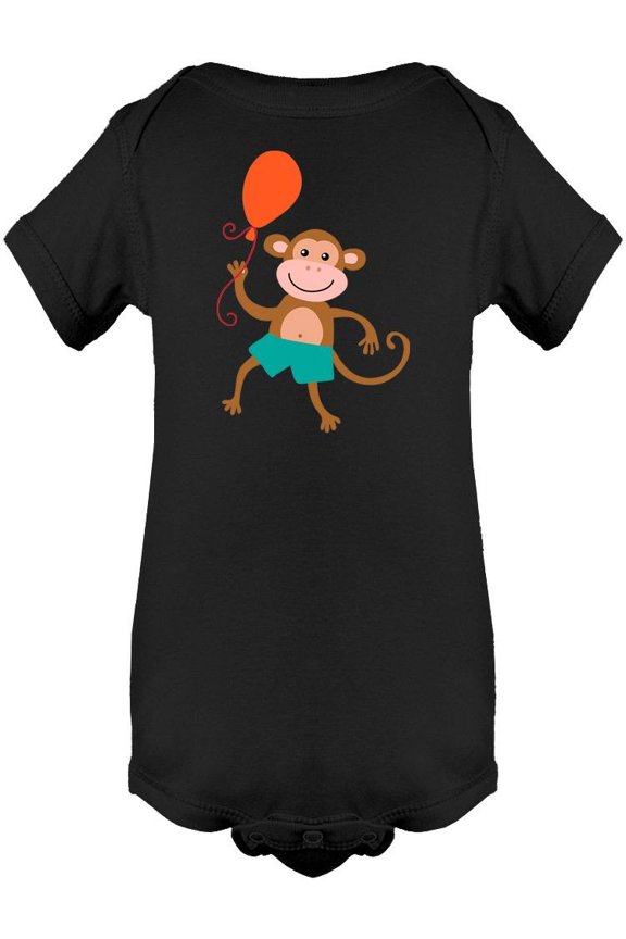 Monkey With A Balloon Bodysuit Infant -Image by Shutterstock,  Newborn