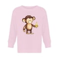 thumbnail image 1 of Monkey With A Banana Long Sleeve Toddler -Image by Shutterstock,  3 Toddler, 1 of 4