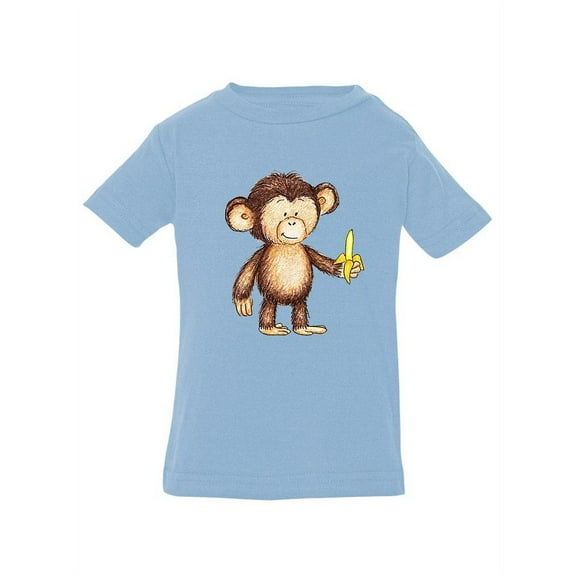 Monkey With A Banana T-Shirt Infant -Image by Shutterstock, 6 Months