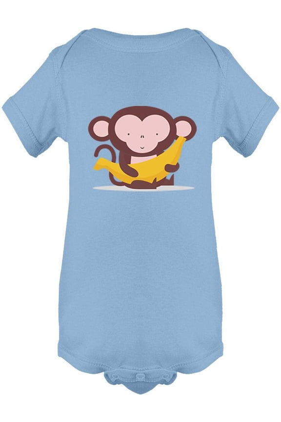 Monkey With Big Banana Bodysuit Infant -Image by Shutterstock,  24 Months