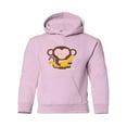 thumbnail image 1 of Monkey With Big Banana Hoodie Juniors -Image by Shutterstock,  Small, 1 of 4