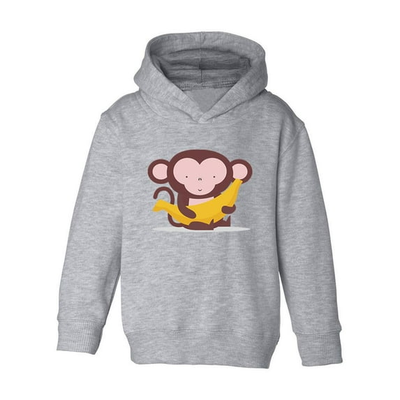 Monkey With Big Banana Hoodie Toddler -Image by Shutterstock, 2 Toddler
