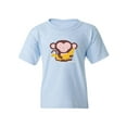 thumbnail image 1 of Monkey With Big Banana T-Shirt Juniors -Image by Shutterstock,  Large, 1 of 4