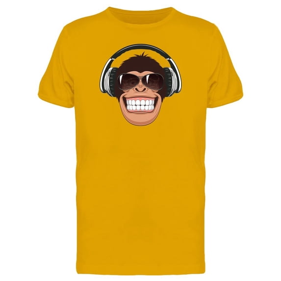 Monkey With Sunglasses & Music Tee Men's -Image by Shutterstock