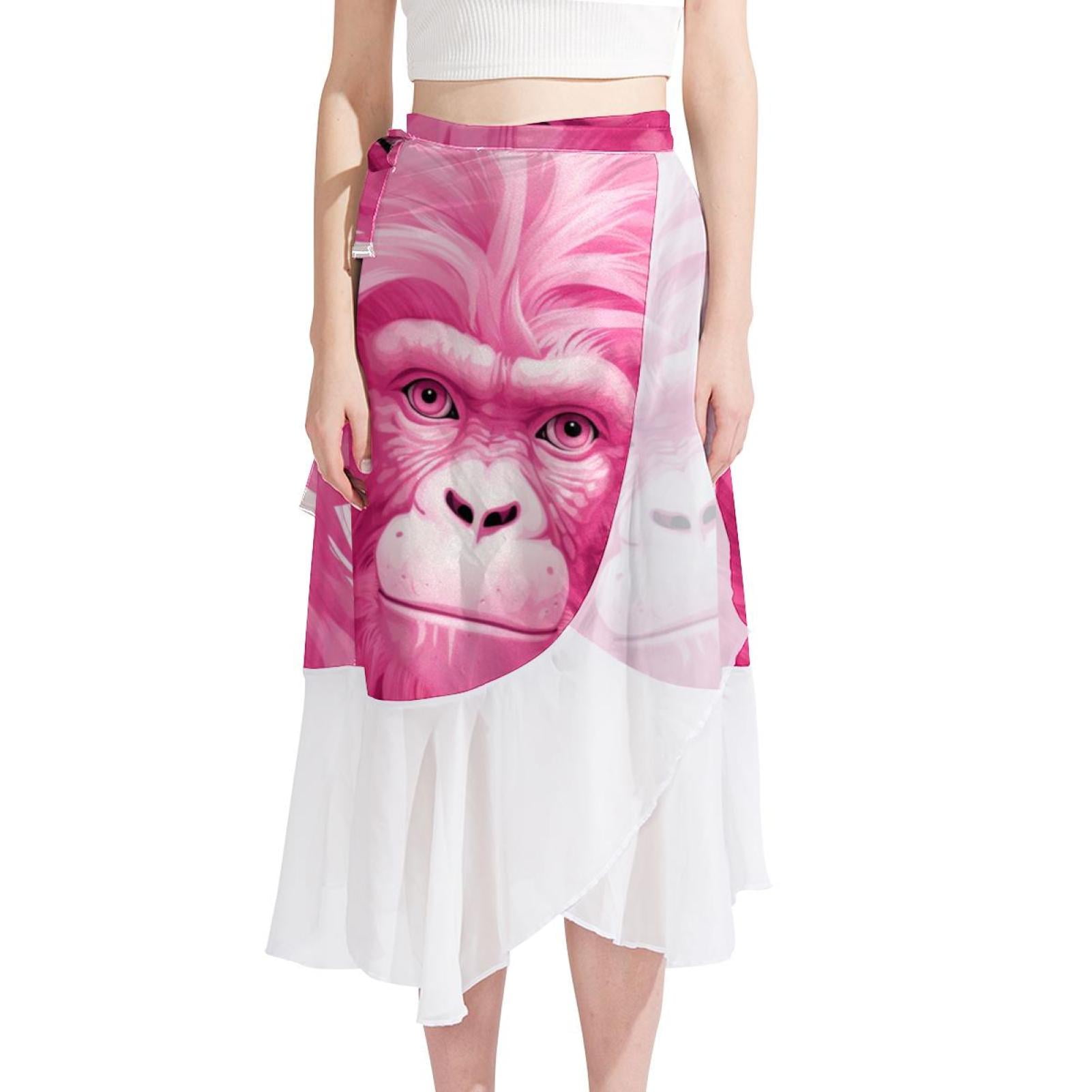 Monkey Women's Chiffon Beach Dresses with Polyester Straps - for the Beach - Walmart.com