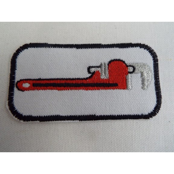 Monkey Wrench Embroide Iron On Patch