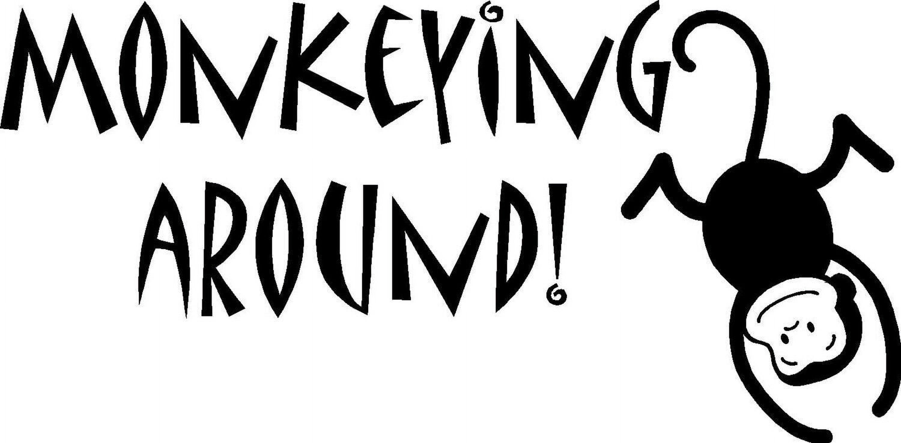 Monkey around Kids Nursery Baby Vinyl Lettering Words Wall Decal Decor