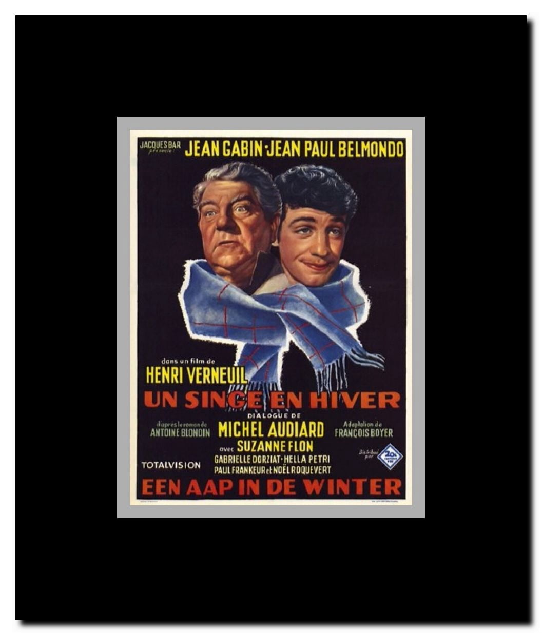 Monkey in Winter Framed Movie Poster