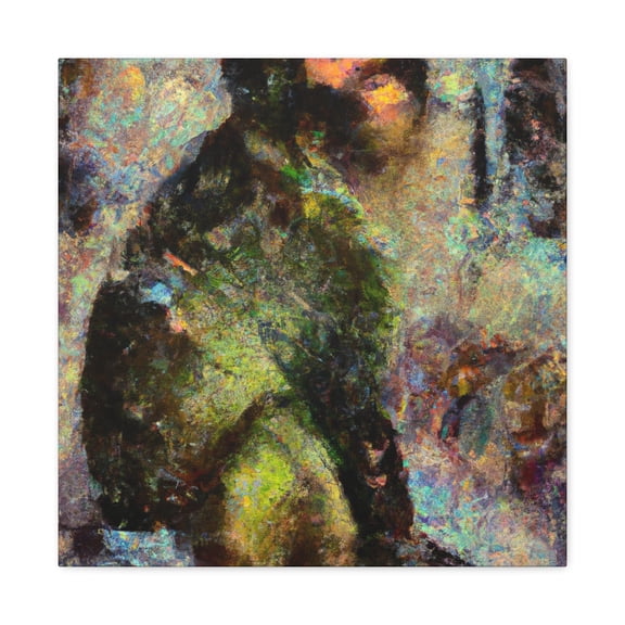 "Monkey in the Moonlight" - Canvas