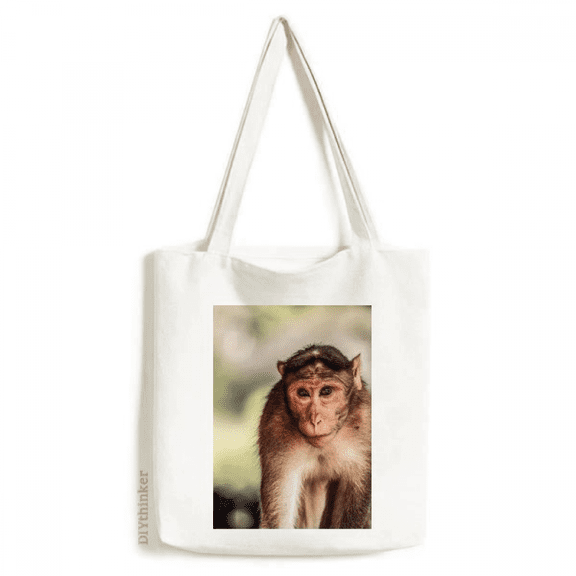 Monkey m Animal Tote Canvas Bag Shopping Satchel Casual Handbag