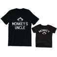 thumbnail image 1 of Monkey's Uncle Men's T-Shirt Graphic Tee Monkey Kids Toddler Shirt Youth, 1 of 3
