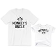 thumbnail image 1 of Monkey's Uncle Men's T-Shirt Graphic Tee Monkey Kids Toddler Shirt Youth, 1 of 3