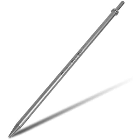 MonkeyKingBar-Pneumatic Chisel 1/4"x18" Point Tip Air Chisel- Round Taper Punch 0.401 Inch Shank Air Tool Suitable for Air Hammer$$Tools & Hardware Other