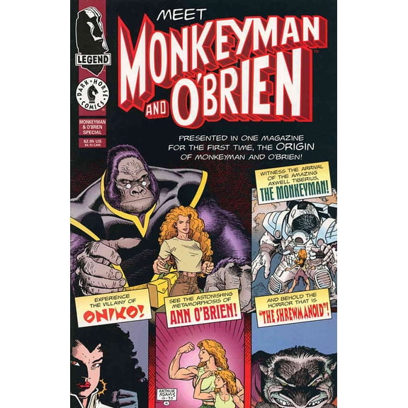 Monkeyman and O'Brien Special #1 VF ; Dark Horse Comic Book