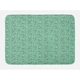 thumbnail image 1 of Monkeys Bath Mat, Funny Creatures with Curling Tails on a Background of Polka Dots, Plush Bathroom Decor Mat with Non Slip Backing, 29.5" X 17.5", Seafoam Dark Warm Taupe, by Ambesonne, 1 of 2