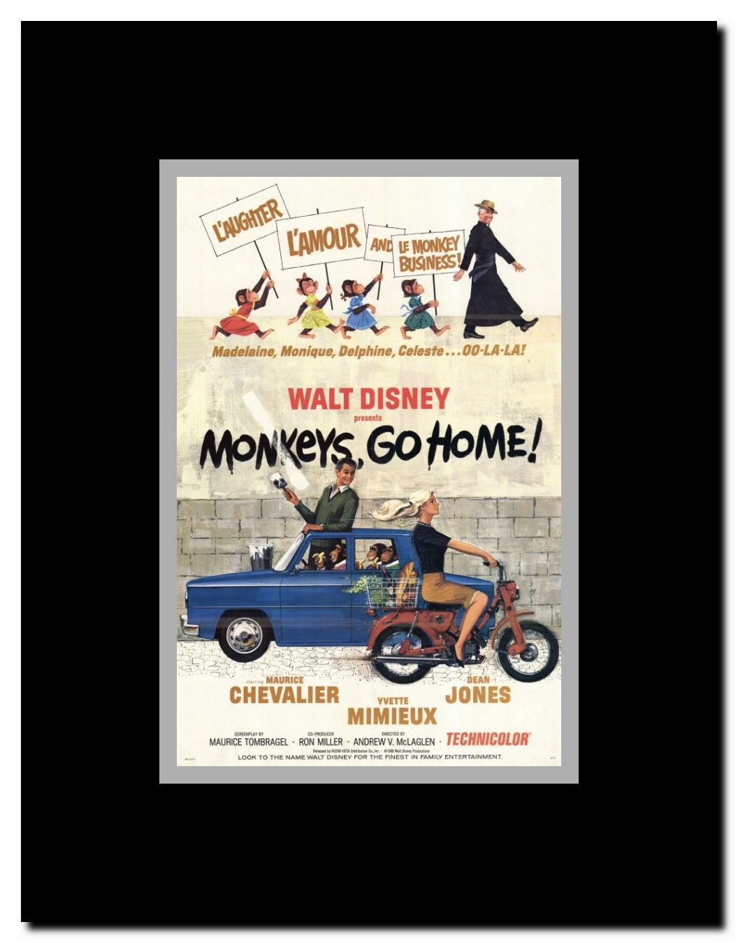 Monkeys Go Home! Framed Movie Poster