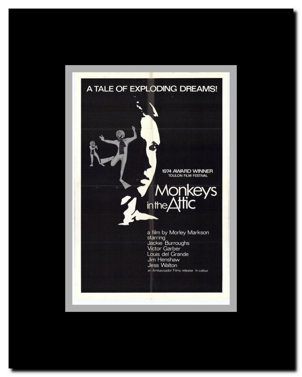Monkeys in Attic Framed Movie Poster
