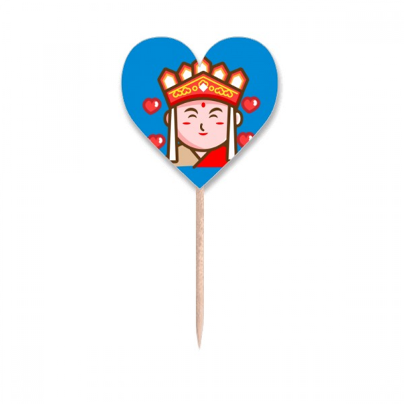 Monks Traveller Reference Toothpick Flags Heart Lable Cupcake Picks