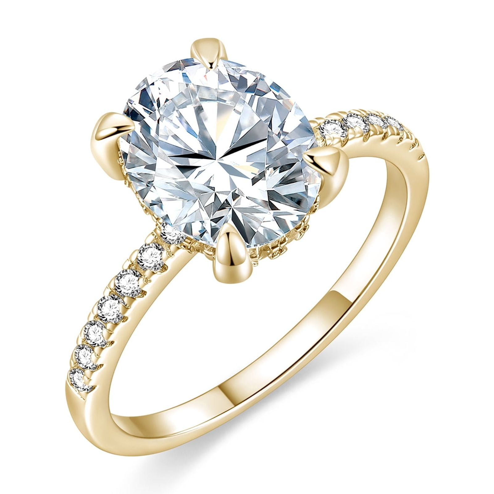 JALOKIVI 1.2CT Sterling Silver Engagement Ring