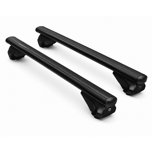 Monlion Roof Rack Cross Bars for Toyota RAV4 2019-2025 Black, Lockable Aluminum Cargo Carrier Crossbars, Compatible with RAV4 Hybrid, Raised Side Rails Only, Heavy Duty Rooftop Luggage Kayak Bike Rac