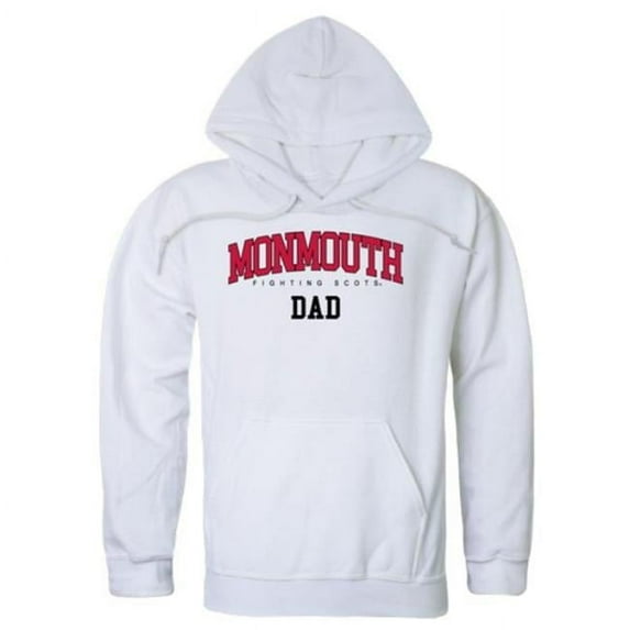 Monmouth College Fighting Scots Dad Hoodie, White - Small