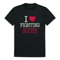 thumbnail image 1 of Monmouth College Fighting Scots I Love T-Shirt, Black - Extra Large, 1 of 1