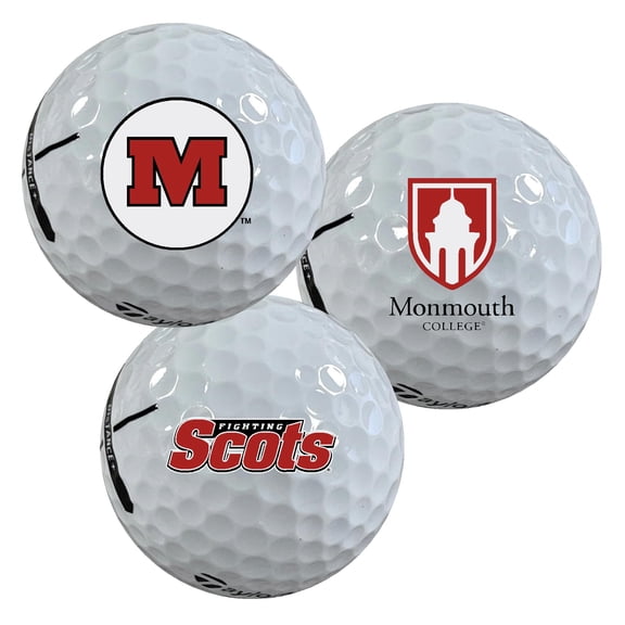 Monmouth College Fighting Scots Logo Edition Taylormade Distance+ Golf Balls 12-Pack (Dozen)