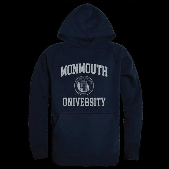 Monmouth College Hawks Seal Hoodie, Navy - Extra Large