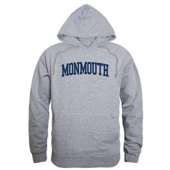 Monmouth University Game Day Hoodie, Heather Grey - Medium