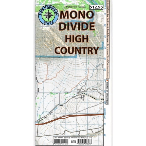 Mono Divide Country Map, (Paperback)