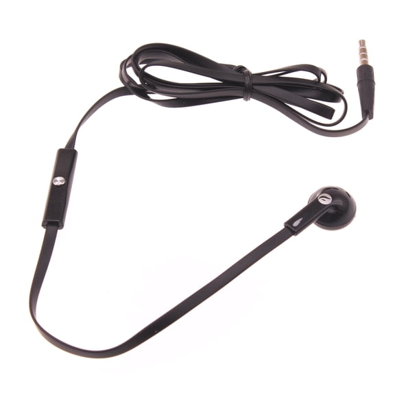Mono Headset for Consumer Cellular ConnectPad - Wired Earphone Single Earbud 3.5mm Headphone Flat Black