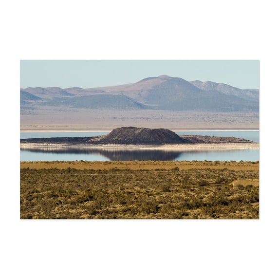 Mono Lake - Mono City California Photography Lake Mountain Desert Landscape Nature Scenic Wilderness Unframed Wall Art Print 5 x 7 inches