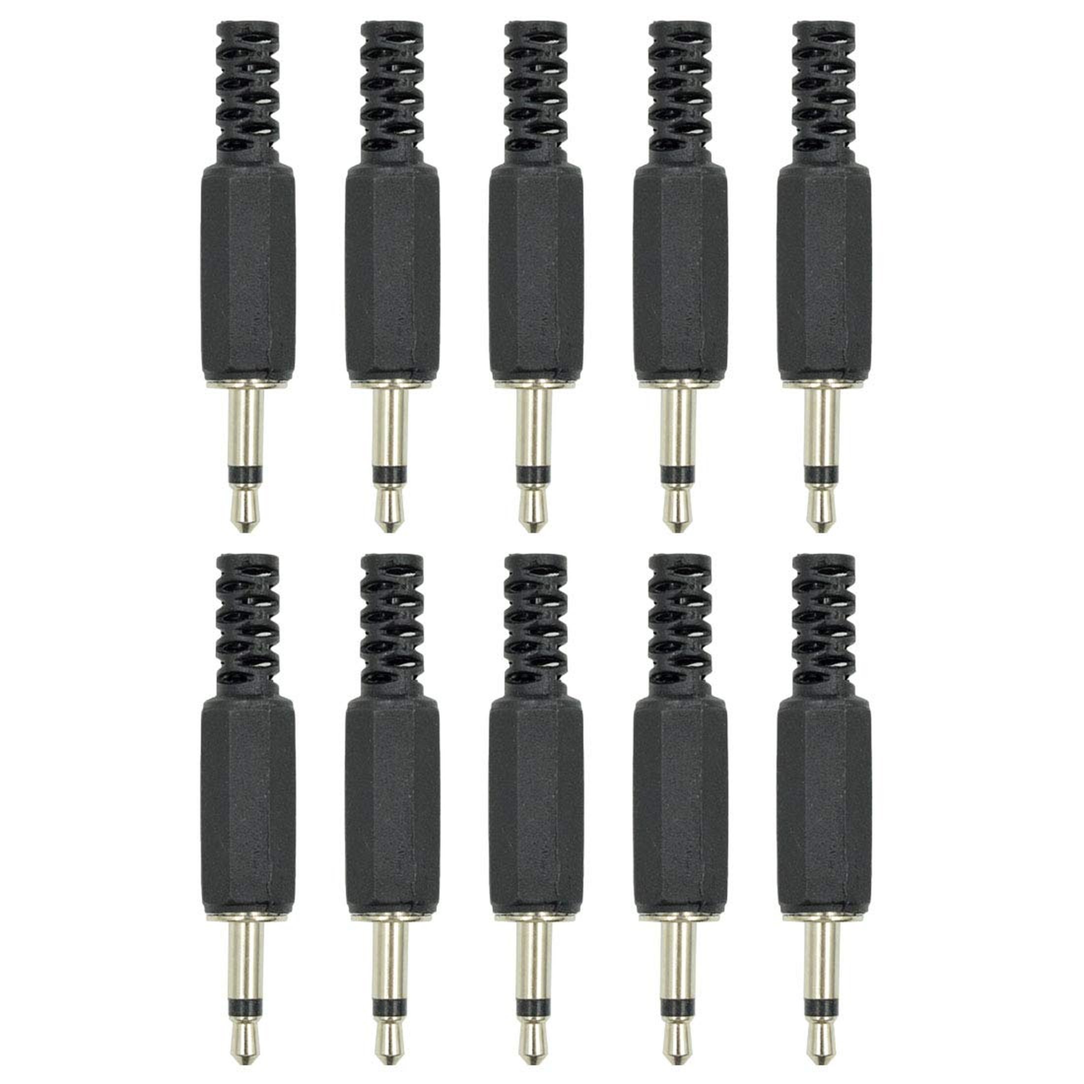 Mono Male Plug Connector Kit For DIY Audio Projects 10 Pack Walmart Mono male plug connector kit for diy audio projects 10 pack walmart