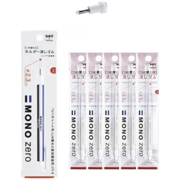 Mono Zero Eraser Pen (1 and 10 Refills, 2.m Round Tip)