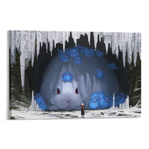 MonoKubo Illustrator Fantasy Digital Paintings Japanese Art Poster Canvas Painting Decor Wall Print Photo Gifts Home Modern Decorative Posters 16x24inch(40x60cm)