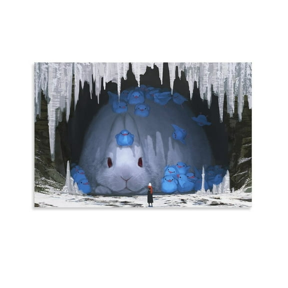 MonoKubo Illustrator Fantasy Digital Paintings Japanese Gifts Canvas Painting Poster Wall Art Decorative Picture Prints Modern Decor 24x36inch(60x90cm)