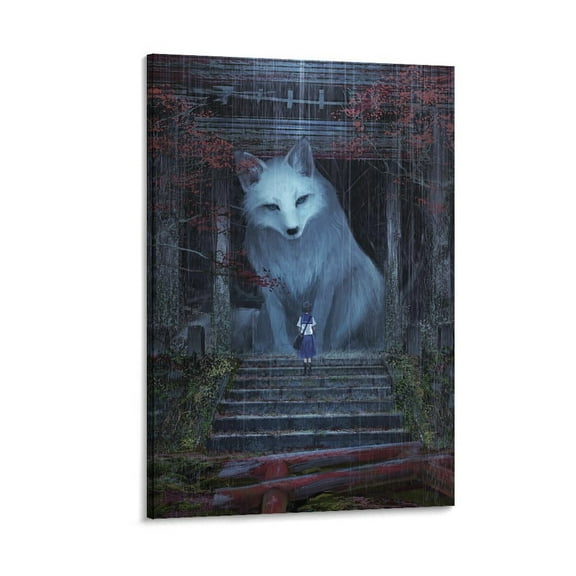 MonoKubo Japanese Illustrator Fantasy Digital Paintings Art Poster Canvas Painting Decor Wall Print Photo Gifts Home Modern Decorative Posters 16x24inch(40x60cm)