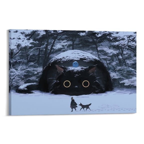 MonoKubo Japanese Illustrator Painting Gifts Canvas Painting Poster Wall Art Decorative Picture Prints Modern Decor 16x24inch(40x60cm)