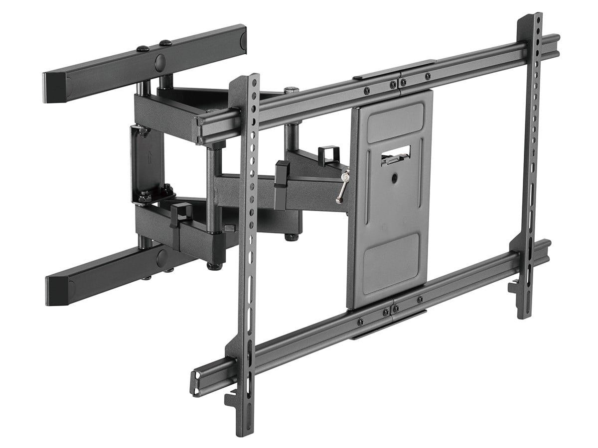 Monoprice Full-Motion Articulating TV Wall Mount Bracket For LED TVs 43in to 90in, Max Weight 132 lbs, Extension Range of 3in to 16.9in, VESA Up to 800x400, Fits Curved Screens - Commercial Series