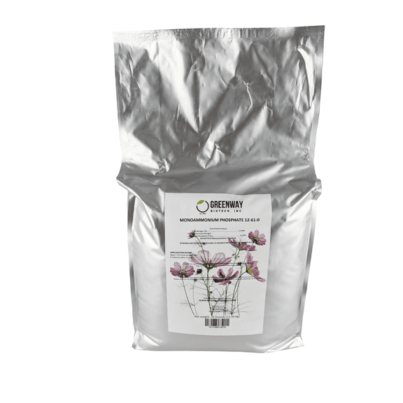 Monoammonium Phosphate 12-61-0 100% Water Soluble Greenway Biotech Brand 25 LB