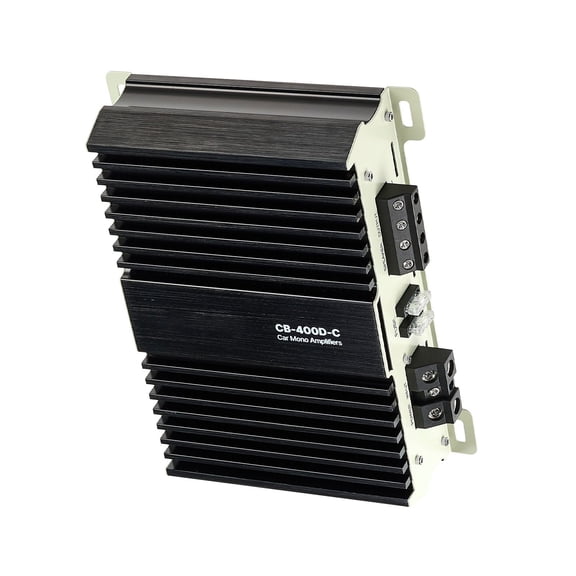 Monoblock Car Amplifier, 400W RMS, 1-Channel Class D, Remote Subwoofer Control, Bass Boost & Low Pass Filter for Car Audio