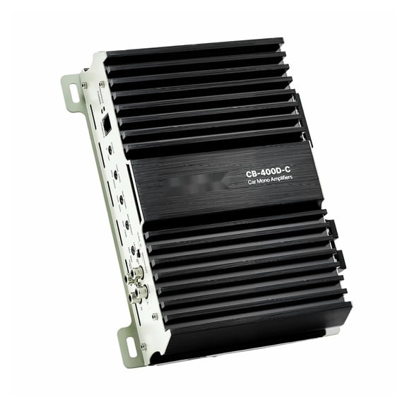 Monoblock Car Amplifier 400W RMS Class D, Subwoofer Amp with Level Control