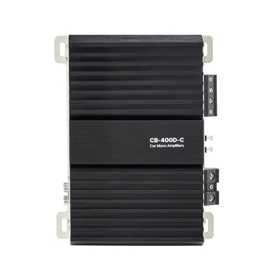Monoblock Car Amplifier 400W RMS Max 1 Channel Class D 1/2/4 Ohm Stable Subwoofer Amp with Remote Bass Level Control Low Pass Filter Bass Boost Phase Shift for Car Audio System Heavy Duty