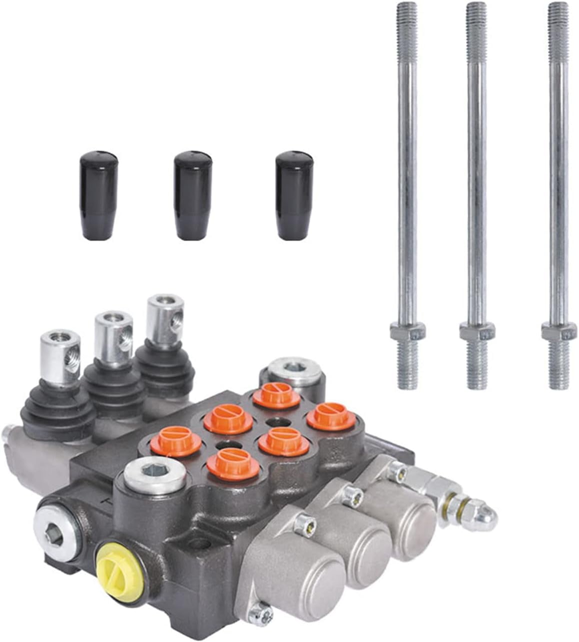 Monoblock Hydraulic Directional Control Valve, 3 Spool 13 GPM Hydraulic