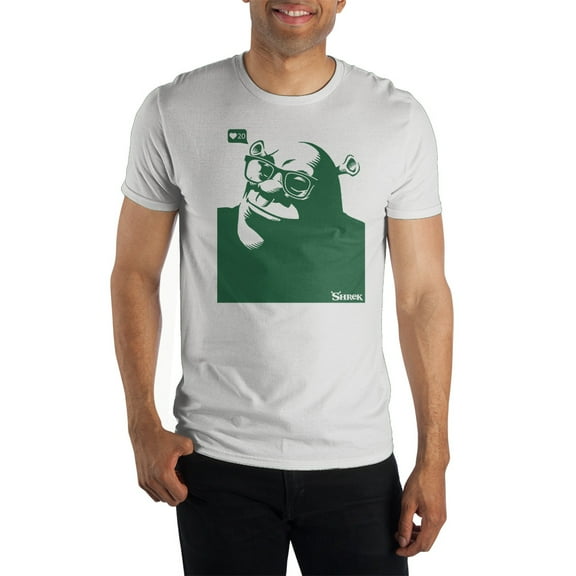 Monochromatic Handsome Shrek Mens Tee - L