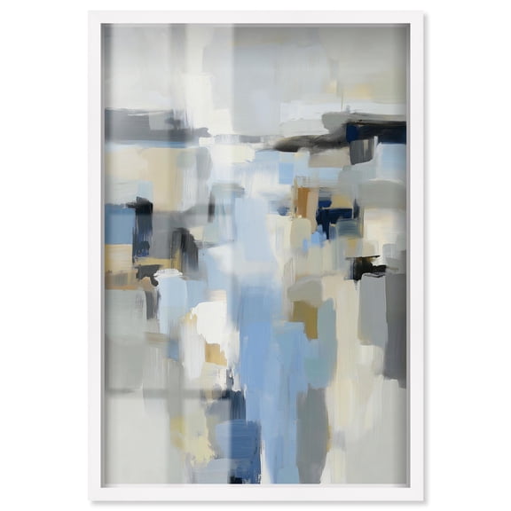 Monochromatic Ocean Depths Shadowbox Print Green Wall Decor by Art Remedy, White Frame, 10 x 15