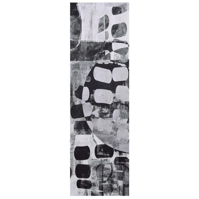 Monochrome Black and White Abstract Canvas Wall Art